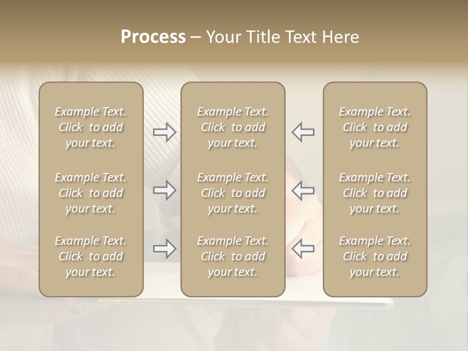 Person Writing PowerPoint Template