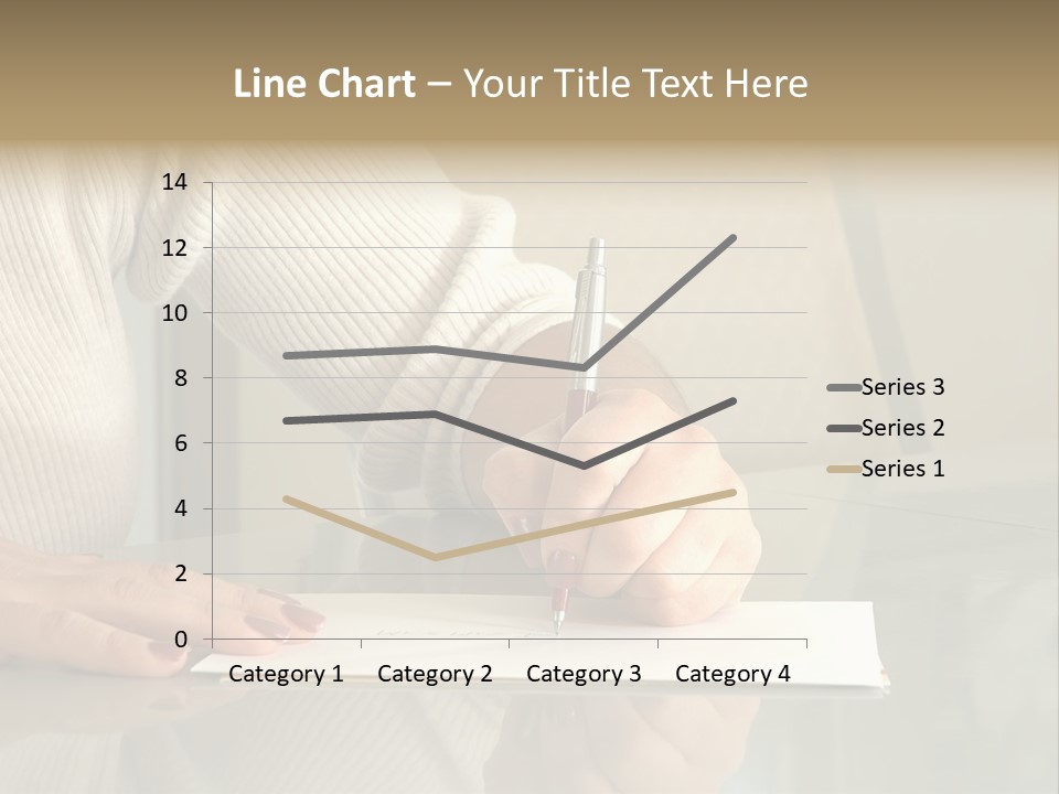 Person Writing PowerPoint Template