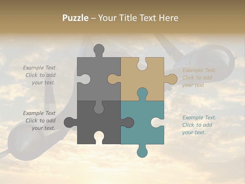 Lockhead A-12 Trainer, Taken At The California Science Center In Exposition Park, Los Angeles, Composited To A Sky Background. This Is A Variation On The Lockheed Sr-71 Blackbird. PowerPoint Template