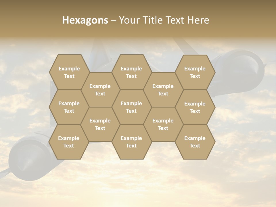 Lockhead A-12 Trainer, Taken At The California Science Center In Exposition Park, Los Angeles, Composited To A Sky Background. This Is A Variation On The Lockheed Sr-71 Blackbird. PowerPoint Template