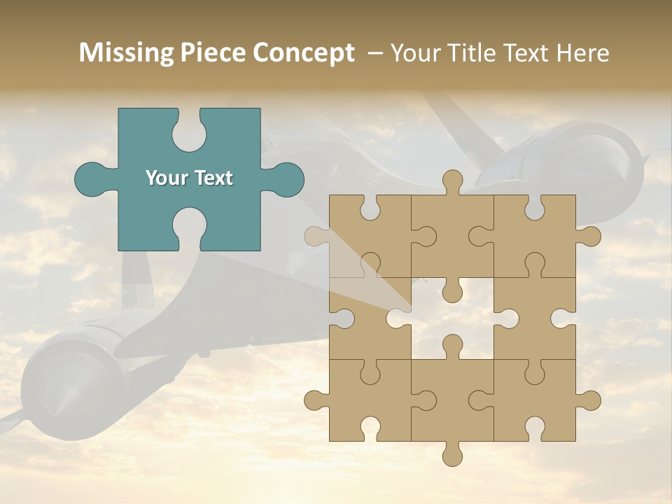 Lockhead A-12 Trainer, Taken At The California Science Center In Exposition Park, Los Angeles, Composited To A Sky Background. This Is A Variation On The Lockheed Sr-71 Blackbird. PowerPoint Template