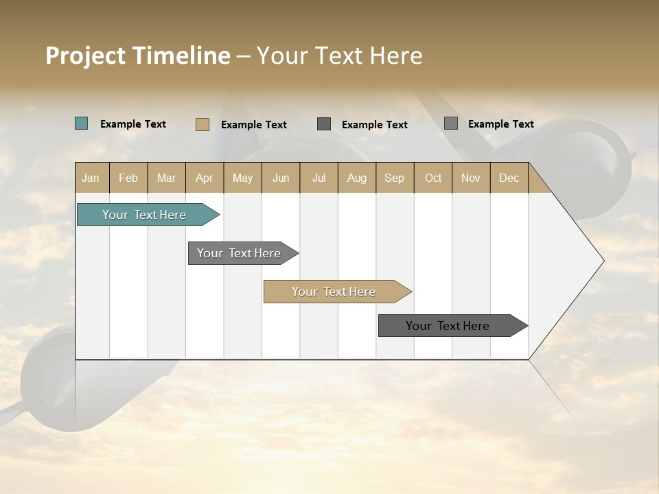 Lockhead A-12 Trainer, Taken At The California Science Center In Exposition Park, Los Angeles, Composited To A Sky Background. This Is A Variation On The Lockheed Sr-71 Blackbird. PowerPoint Template