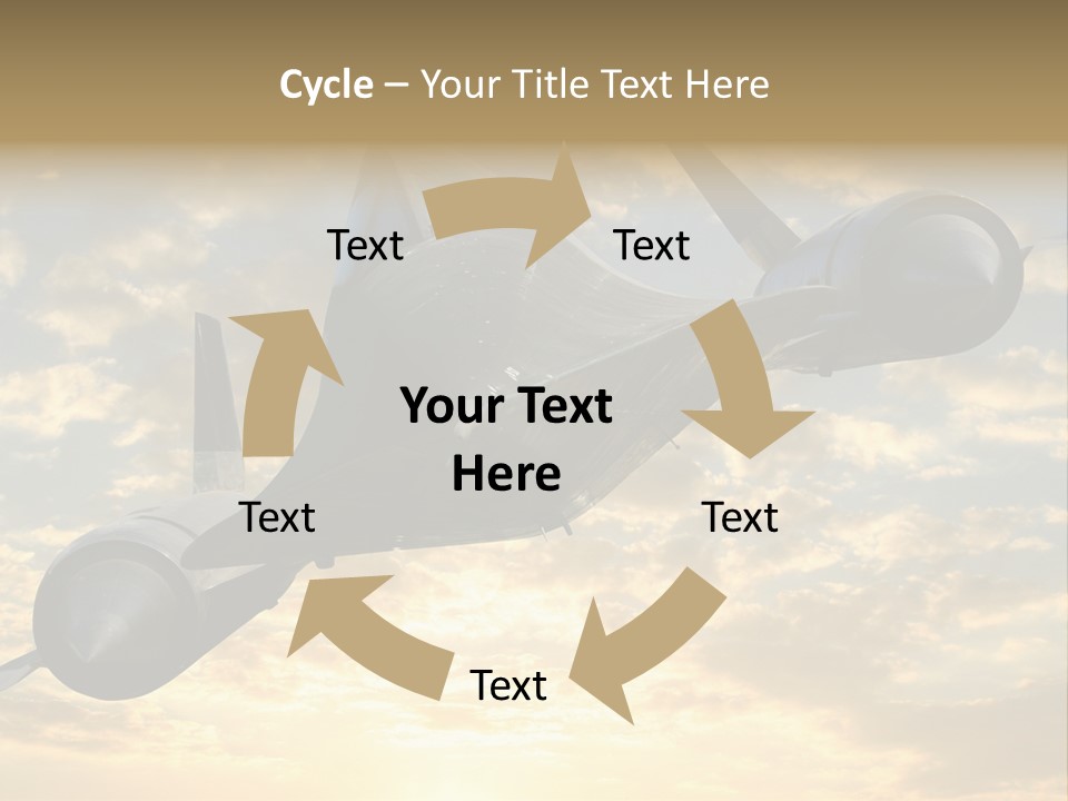 Lockhead A-12 Trainer, Taken At The California Science Center In Exposition Park, Los Angeles, Composited To A Sky Background. This Is A Variation On The Lockheed Sr-71 Blackbird. PowerPoint Template