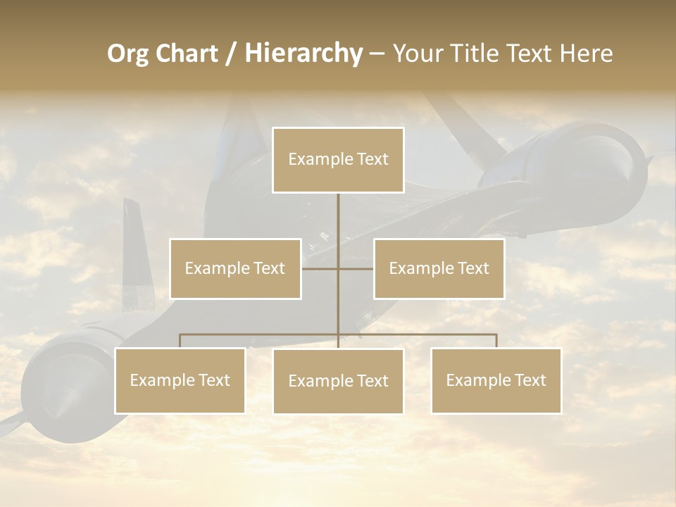 Lockhead A-12 Trainer, Taken At The California Science Center In Exposition Park, Los Angeles, Composited To A Sky Background. This Is A Variation On The Lockheed Sr-71 Blackbird. PowerPoint Template