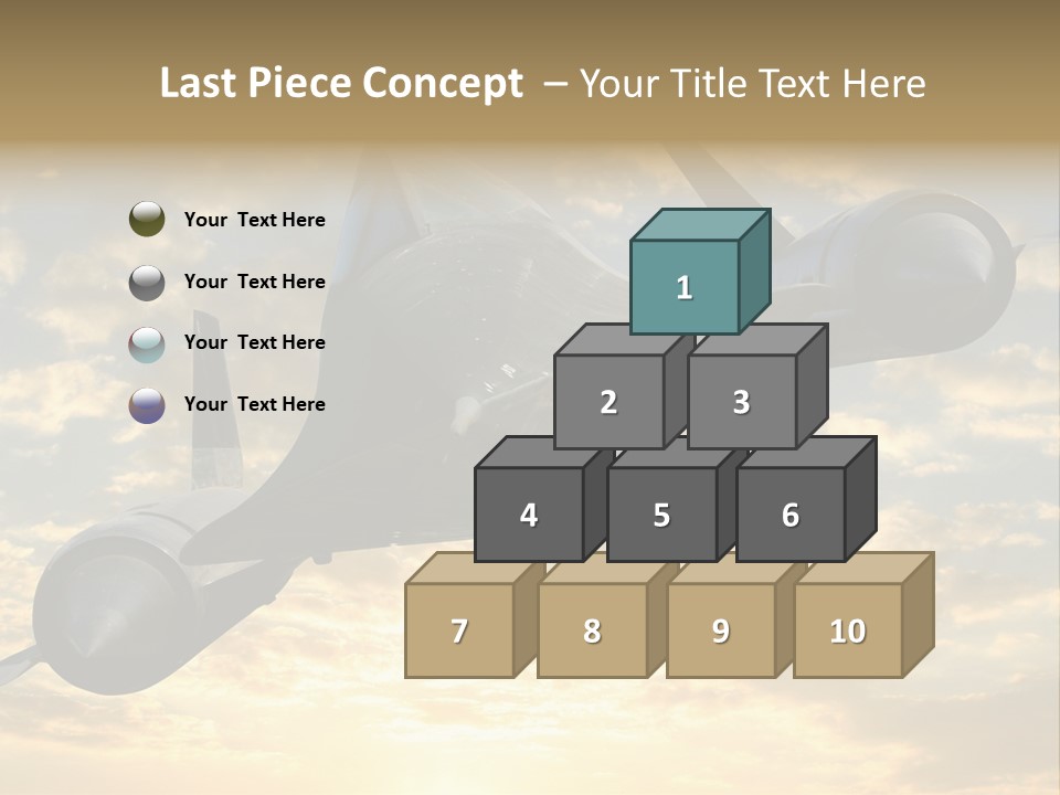 Lockhead A-12 Trainer, Taken At The California Science Center In Exposition Park, Los Angeles, Composited To A Sky Background. This Is A Variation On The Lockheed Sr-71 Blackbird. PowerPoint Template