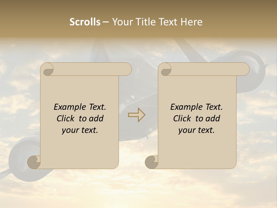 Lockhead A-12 Trainer, Taken At The California Science Center In Exposition Park, Los Angeles, Composited To A Sky Background. This Is A Variation On The Lockheed Sr-71 Blackbird. PowerPoint Template