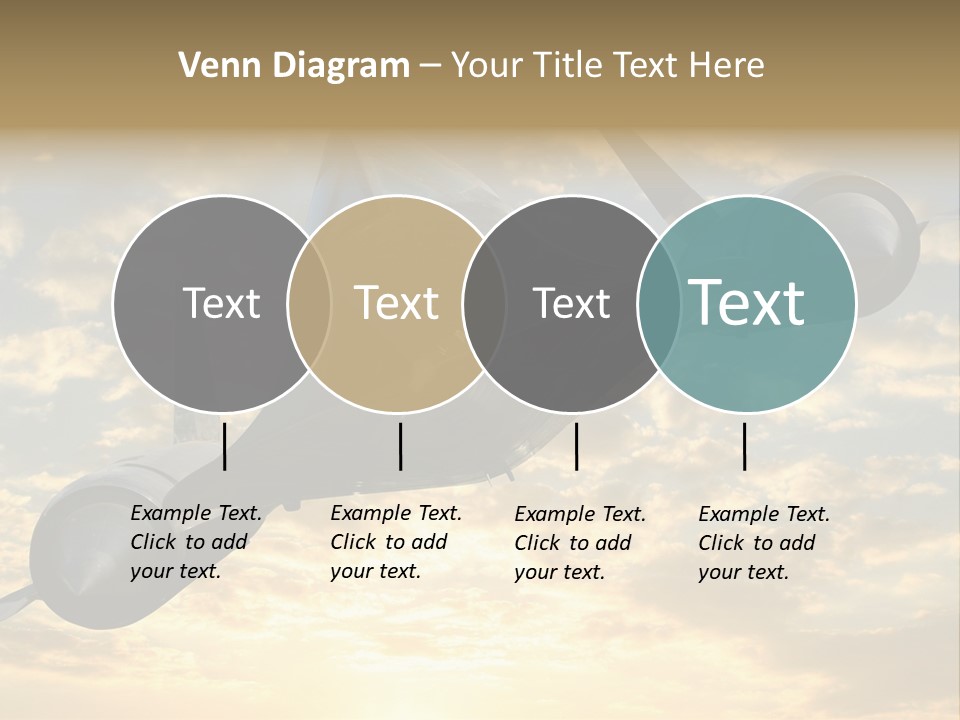 Lockhead A-12 Trainer, Taken At The California Science Center In Exposition Park, Los Angeles, Composited To A Sky Background. This Is A Variation On The Lockheed Sr-71 Blackbird. PowerPoint Template