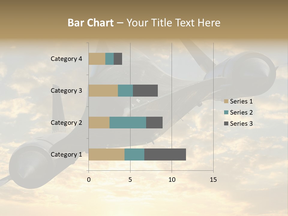 Lockhead A-12 Trainer, Taken At The California Science Center In Exposition Park, Los Angeles, Composited To A Sky Background. This Is A Variation On The Lockheed Sr-71 Blackbird. PowerPoint Template