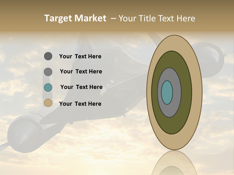 Lockhead A-12 Trainer, Taken At The California Science Center In Exposition Park, Los Angeles, Composited To A Sky Background. This Is A Variation On The Lockheed Sr-71 Blackbird. PowerPoint Template