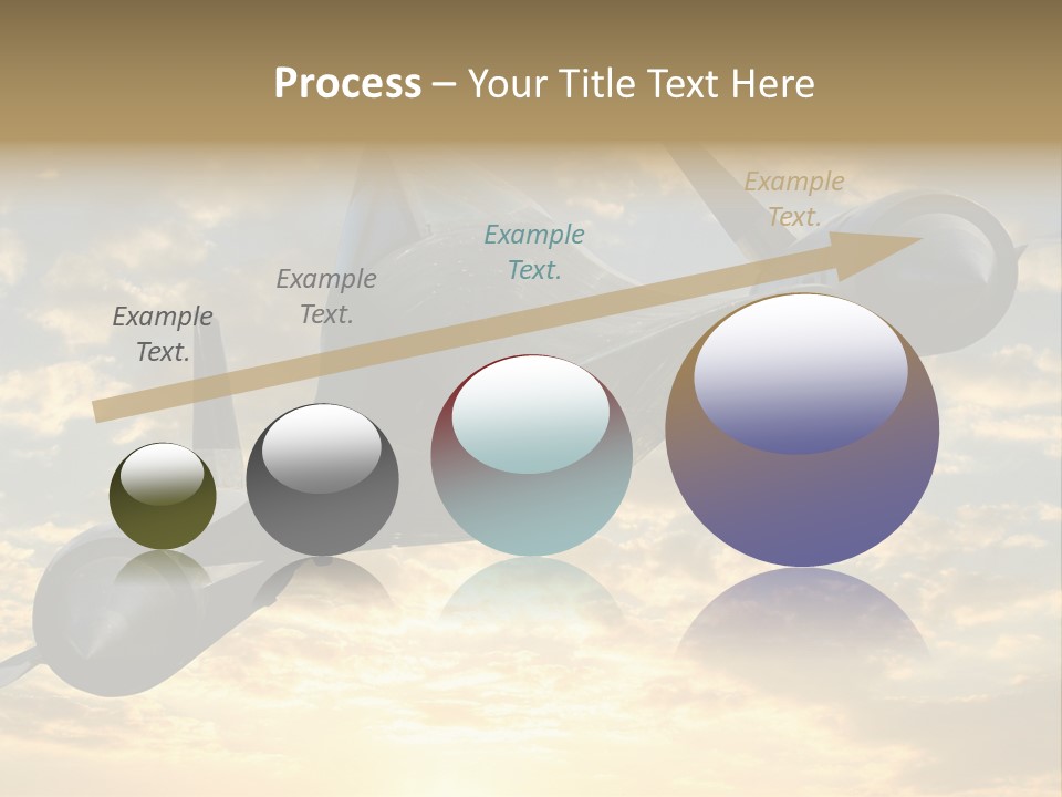 Lockhead A-12 Trainer, Taken At The California Science Center In Exposition Park, Los Angeles, Composited To A Sky Background. This Is A Variation On The Lockheed Sr-71 Blackbird. PowerPoint Template