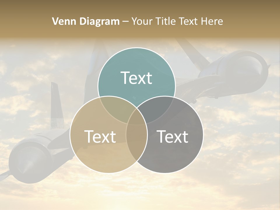 Lockhead A-12 Trainer, Taken At The California Science Center In Exposition Park, Los Angeles, Composited To A Sky Background. This Is A Variation On The Lockheed Sr-71 Blackbird. PowerPoint Template