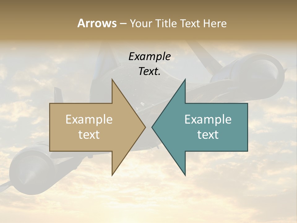 Lockhead A-12 Trainer, Taken At The California Science Center In Exposition Park, Los Angeles, Composited To A Sky Background. This Is A Variation On The Lockheed Sr-71 Blackbird. PowerPoint Template