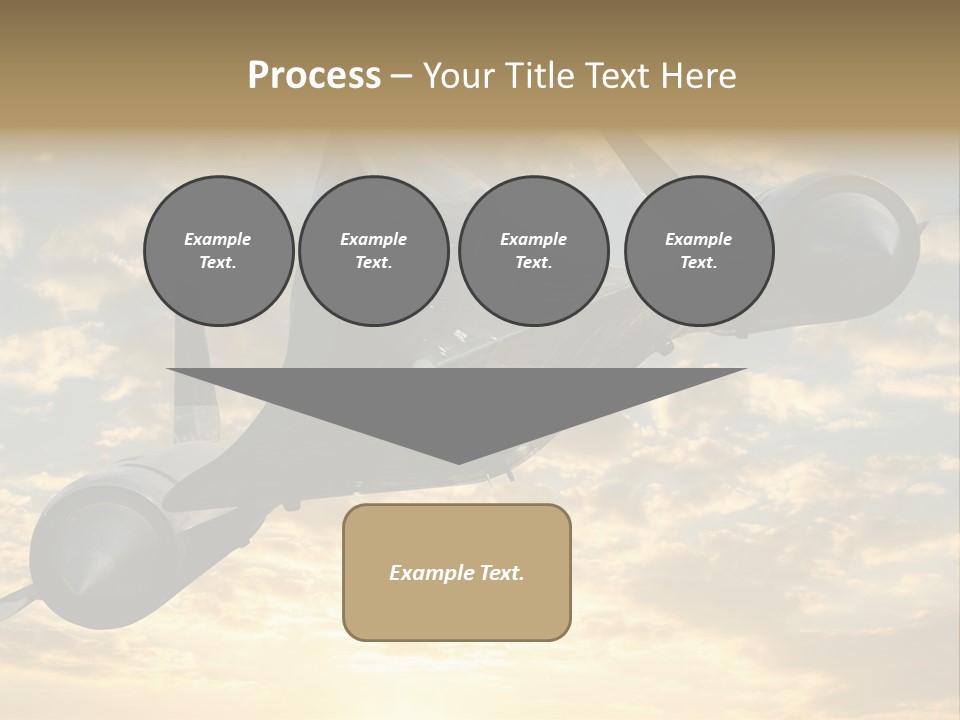 Lockhead A-12 Trainer, Taken At The California Science Center In Exposition Park, Los Angeles, Composited To A Sky Background. This Is A Variation On The Lockheed Sr-71 Blackbird. PowerPoint Template