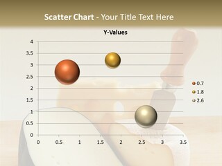 3 Kinds Of Cheese With A Cheese Knife PowerPoint Template