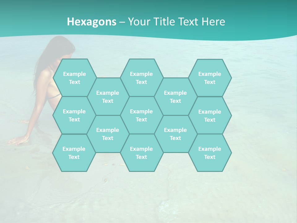 Girl At Water PowerPoint Template