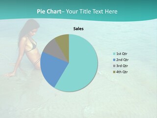 Girl At Water PowerPoint Template