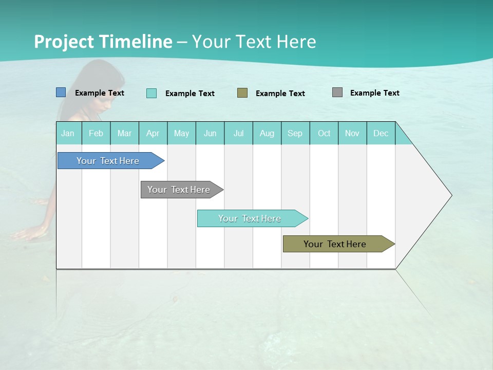 Girl At Water PowerPoint Template