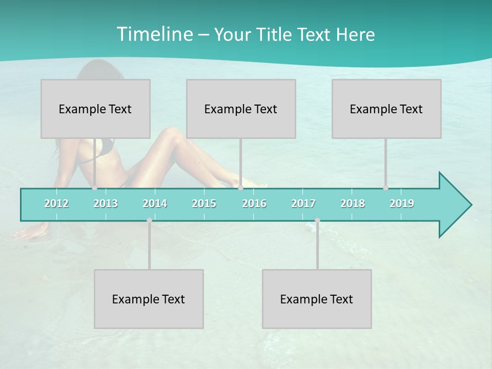 Girl At Water PowerPoint Template