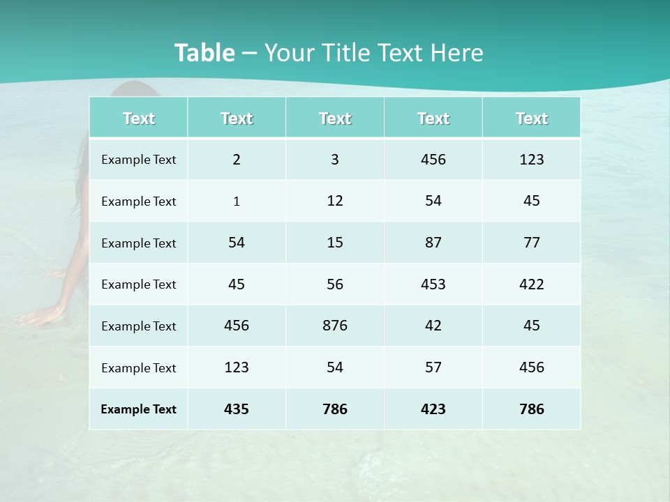 Girl At Water PowerPoint Template