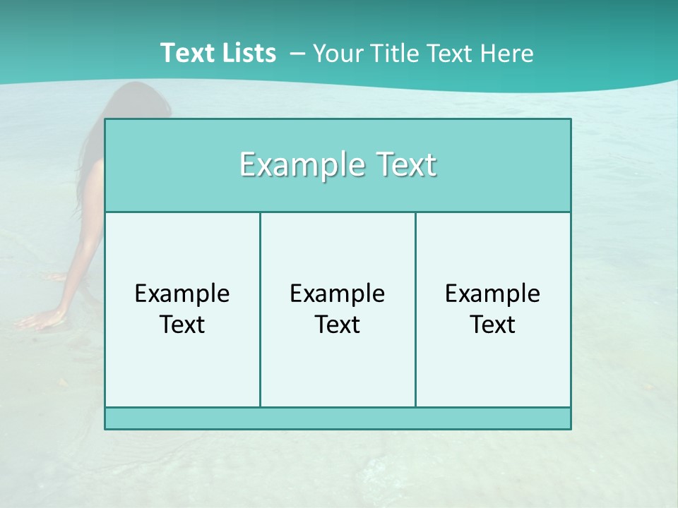 Girl At Water PowerPoint Template