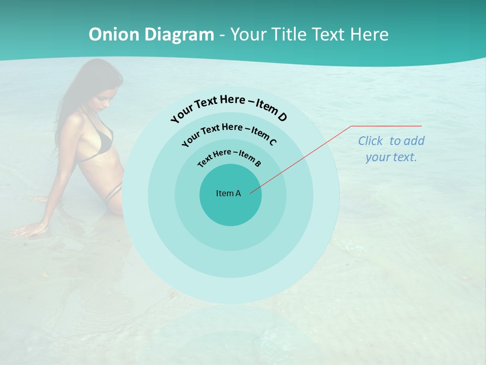 Girl At Water PowerPoint Template