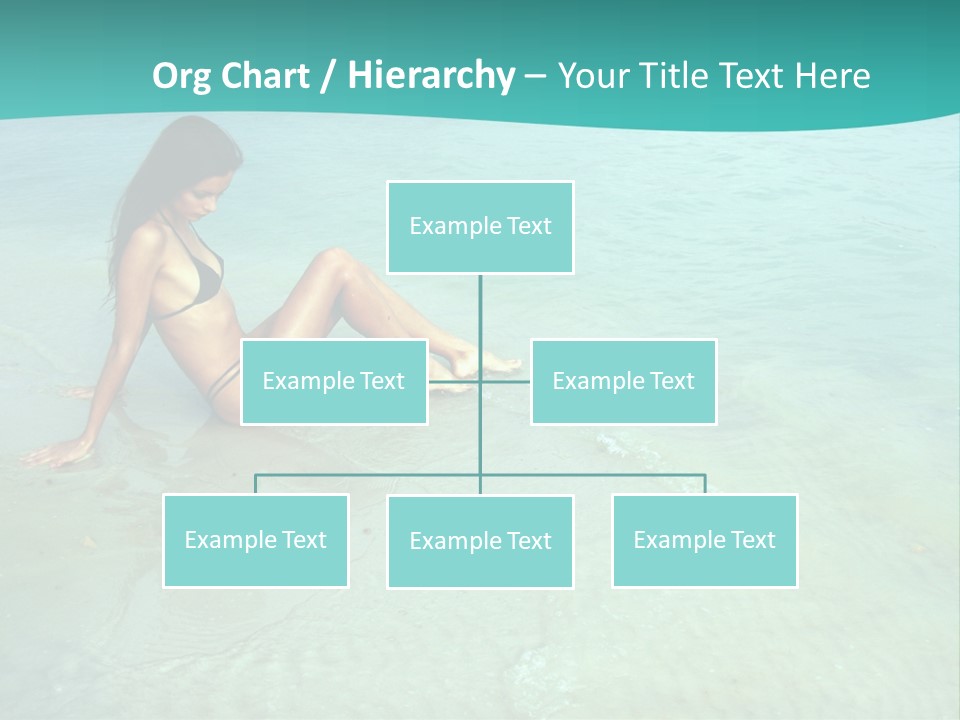 Girl At Water PowerPoint Template