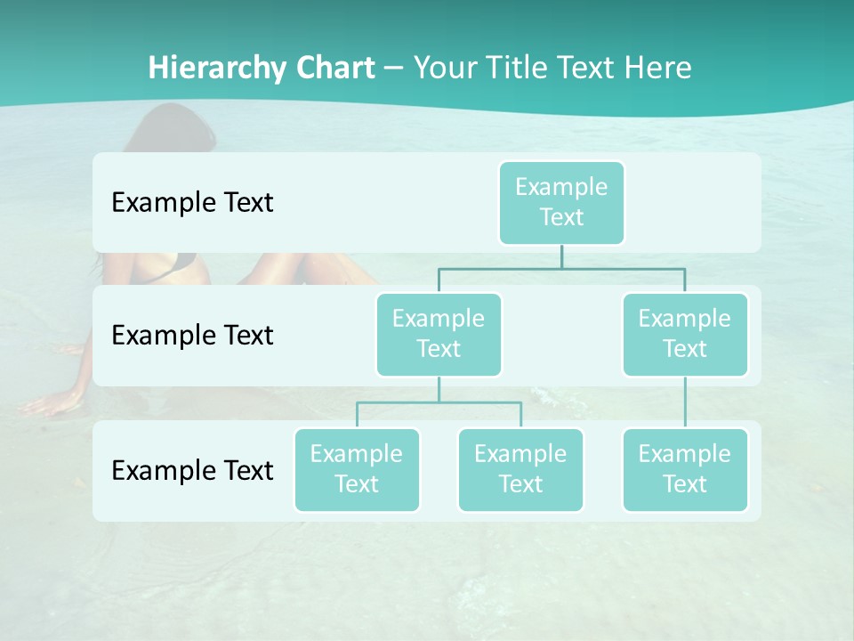 Girl At Water PowerPoint Template