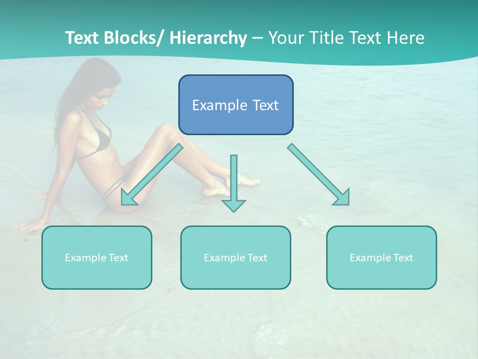 Girl At Water PowerPoint Template