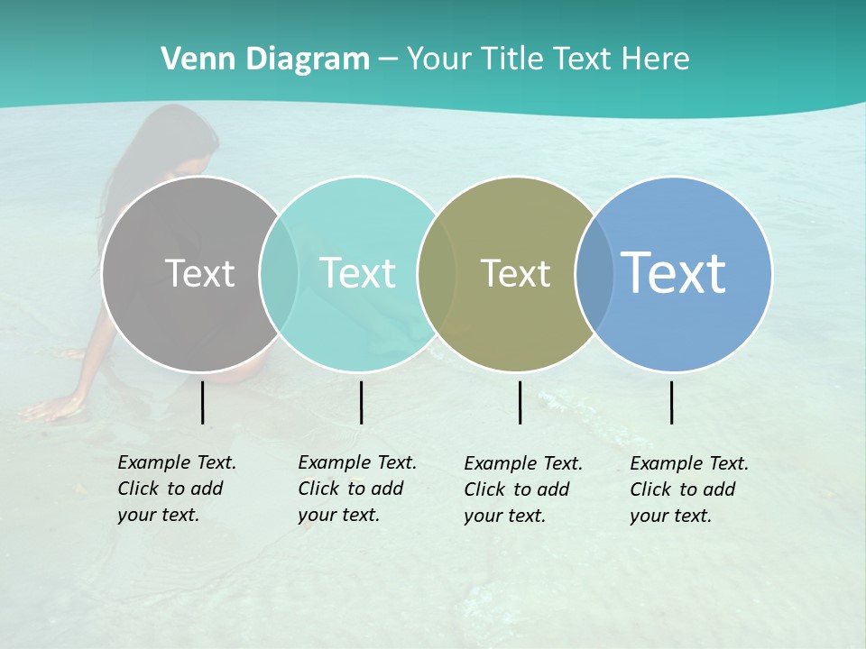 Girl At Water PowerPoint Template