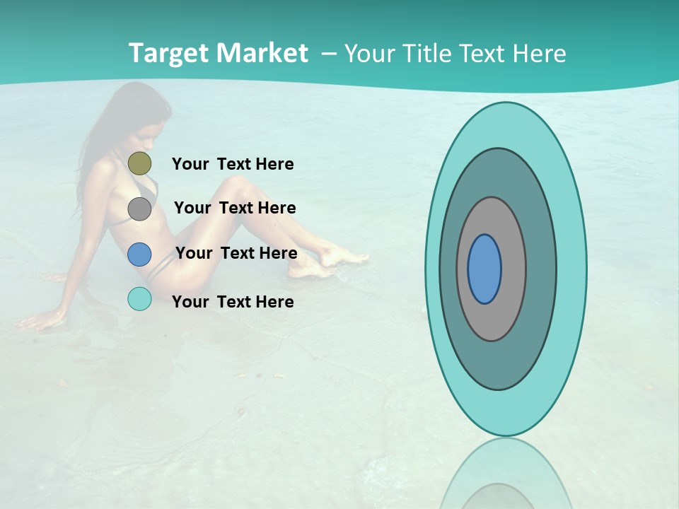 Girl At Water PowerPoint Template