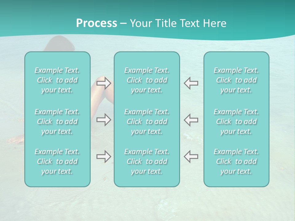 Girl At Water PowerPoint Template