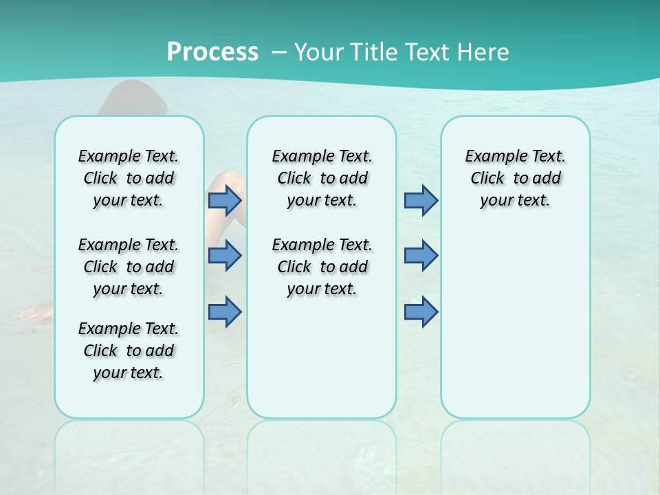 Girl At Water PowerPoint Template