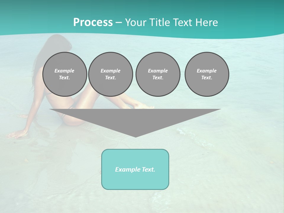 Girl At Water PowerPoint Template