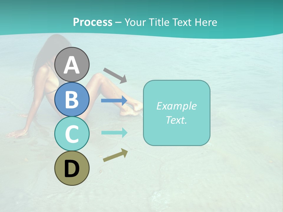 Girl At Water PowerPoint Template