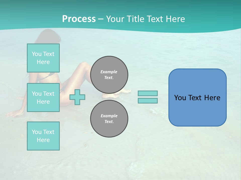 Girl At Water PowerPoint Template