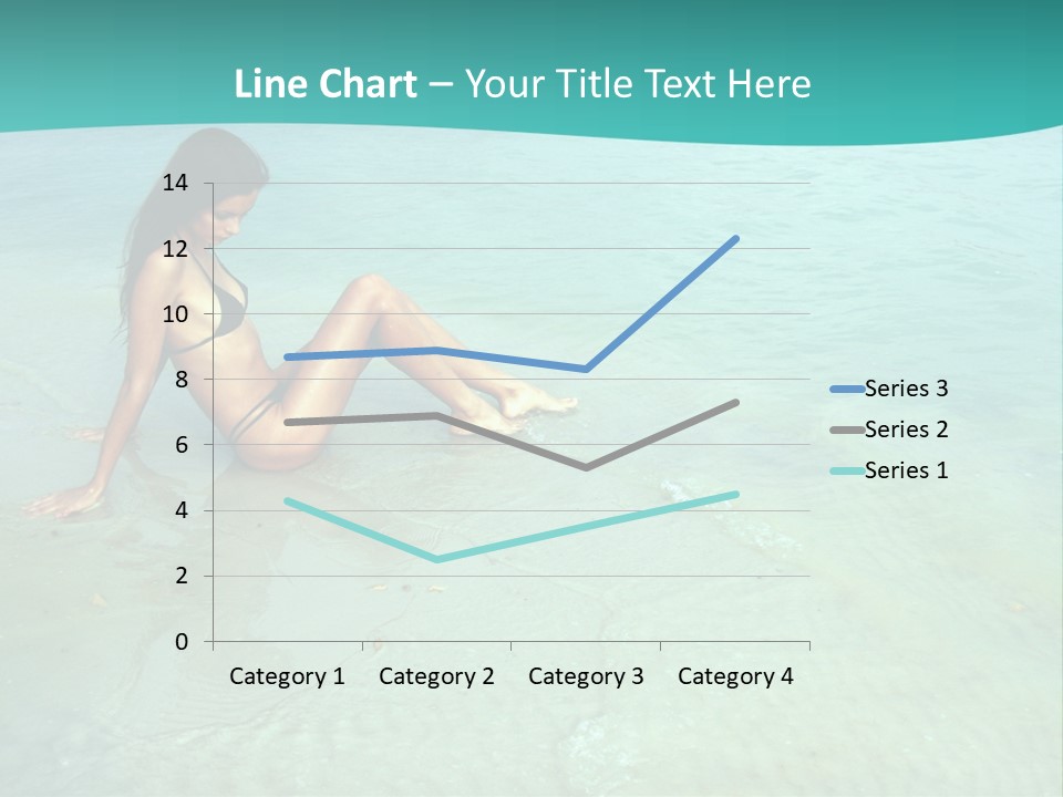 Girl At Water PowerPoint Template