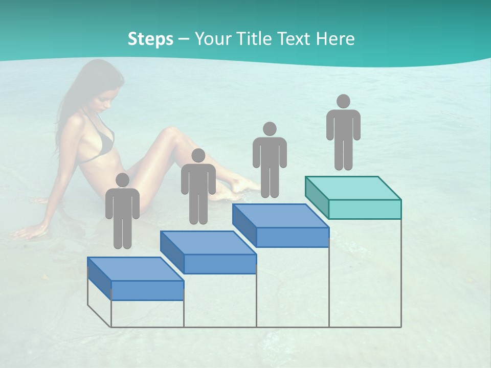 Girl At Water PowerPoint Template