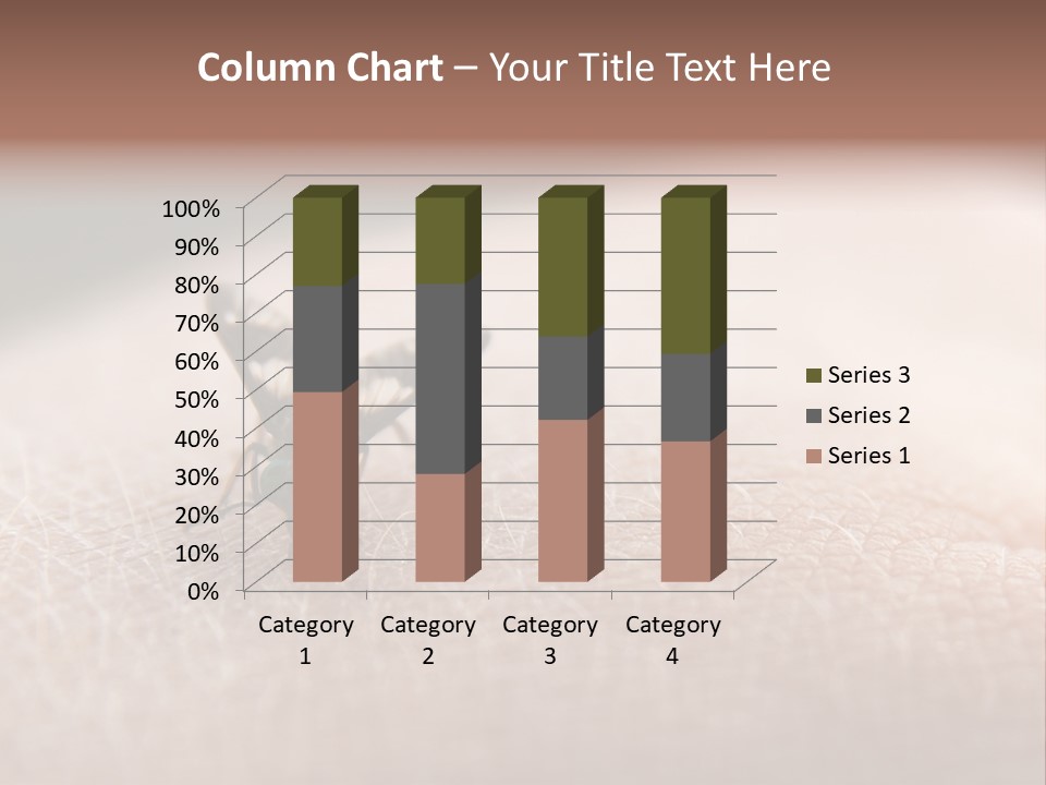 Big Nasty Fly Biting In Human Skin PowerPoint Template