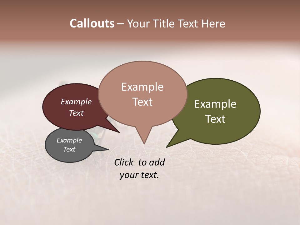 Big Nasty Fly Biting In Human Skin PowerPoint Template