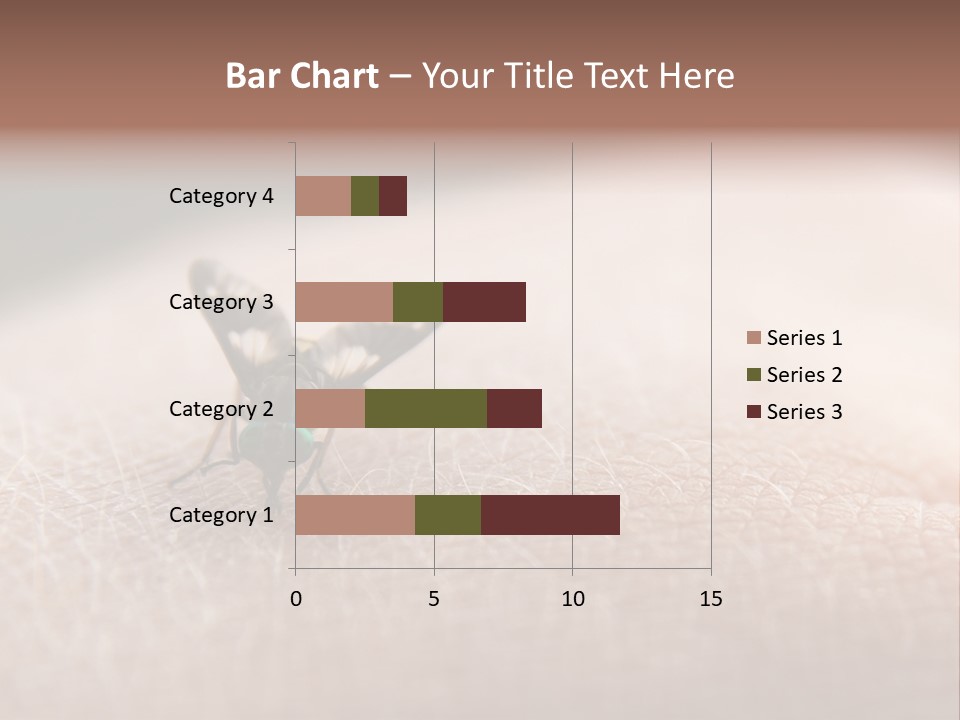 Big Nasty Fly Biting In Human Skin PowerPoint Template