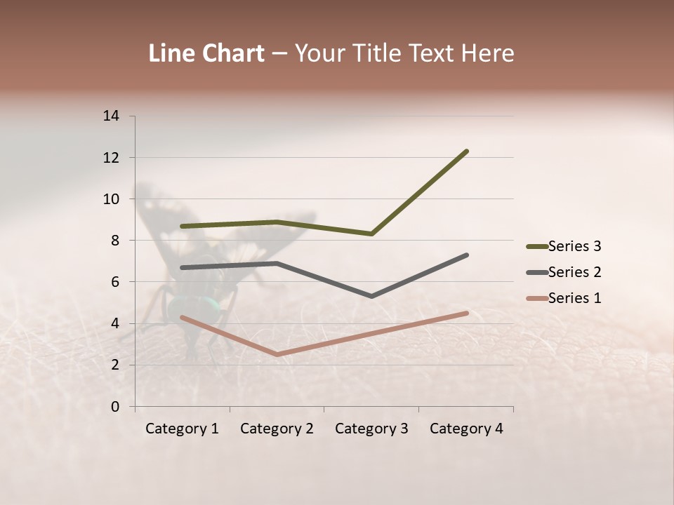 Big Nasty Fly Biting In Human Skin PowerPoint Template