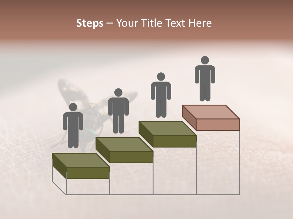 Big Nasty Fly Biting In Human Skin PowerPoint Template