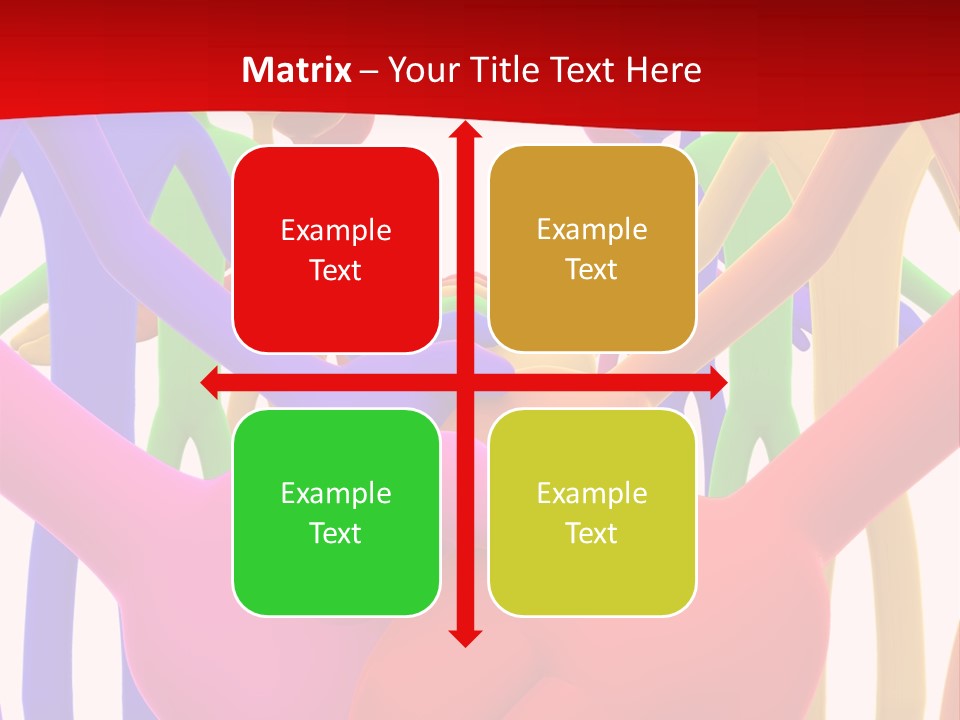 A Group Of People Holding Each Other In The Air PowerPoint Template