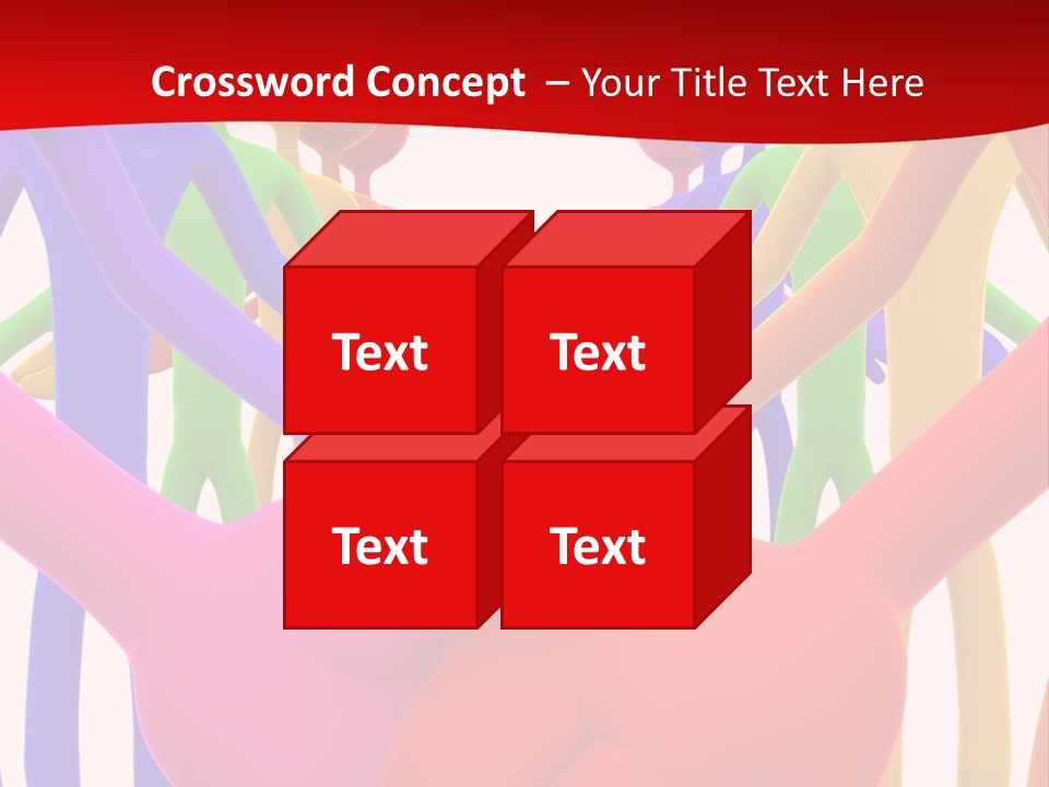 A Group Of People Holding Each Other In The Air PowerPoint Template