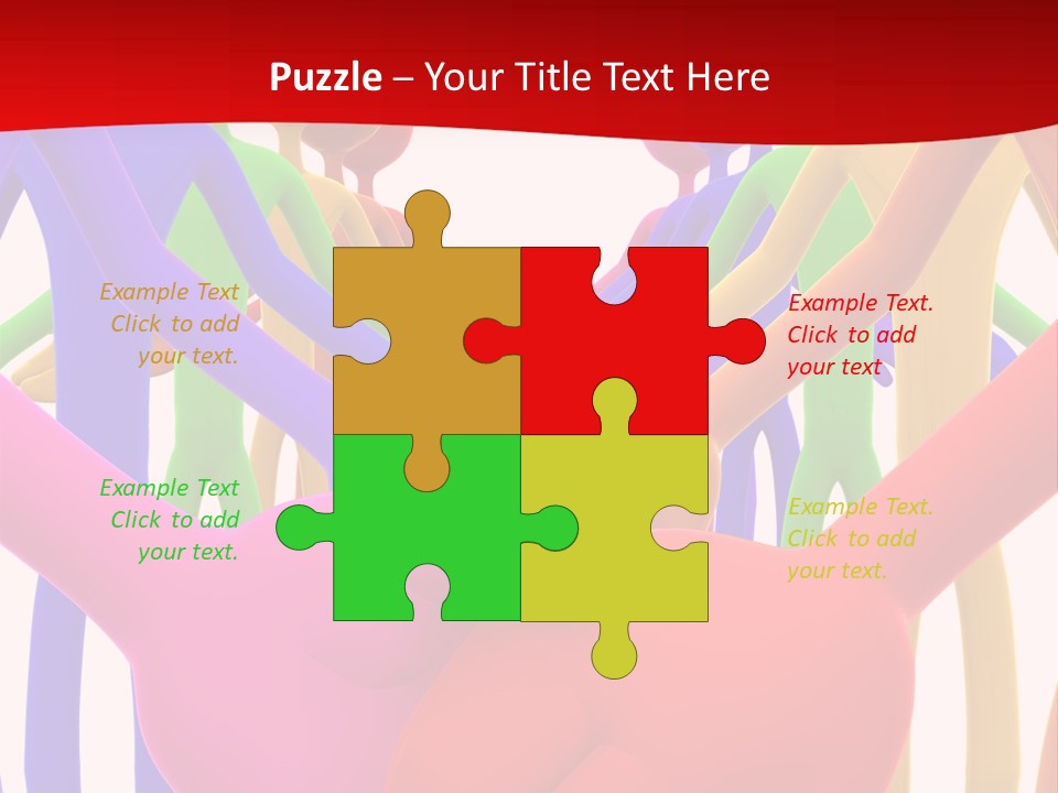 A Group Of People Holding Each Other In The Air PowerPoint Template