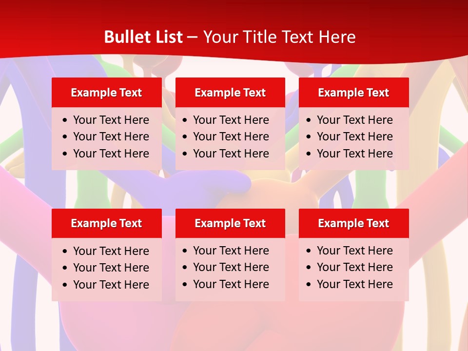 A Group Of People Holding Each Other In The Air PowerPoint Template