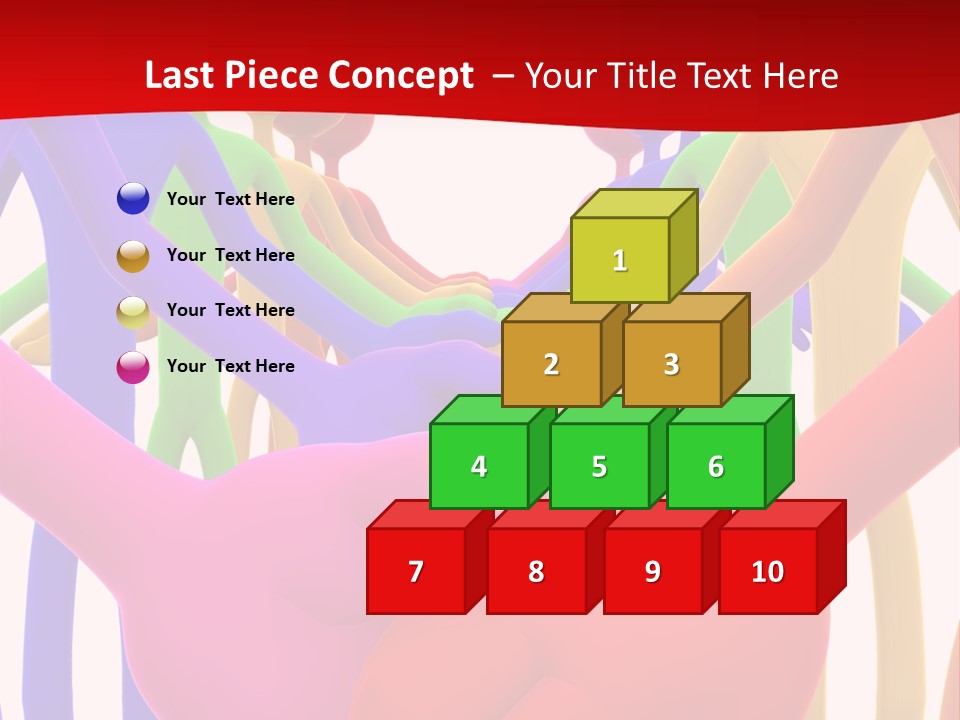 A Group Of People Holding Each Other In The Air PowerPoint Template