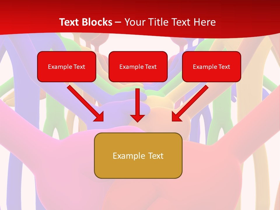 A Group Of People Holding Each Other In The Air PowerPoint Template