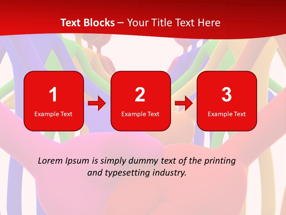 A Group Of People Holding Each Other In The Air PowerPoint Template