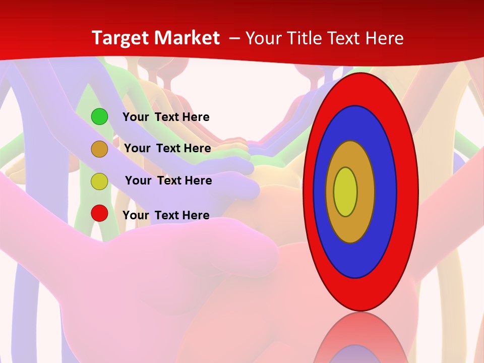 A Group Of People Holding Each Other In The Air PowerPoint Template